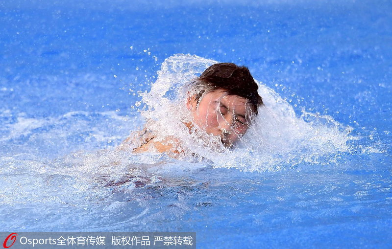 高清:奥运跳水女子10米台 任茜、司雅杰包揽冠