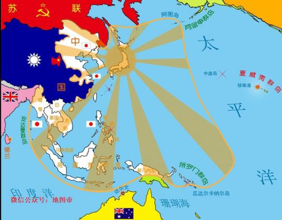 地图上的第二次世界大战(亚洲战场) - 军事 - 东