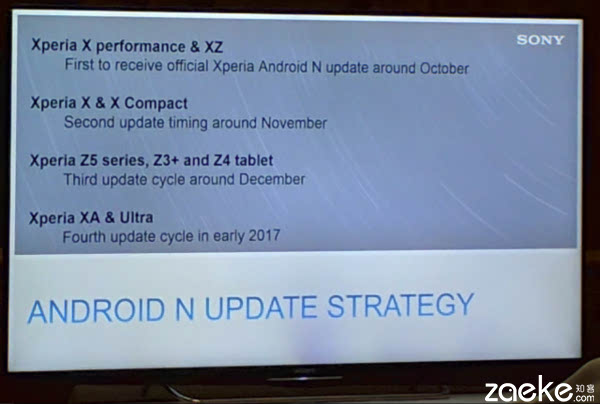 最速更新!索尼Xperia XZ即将获得Android 7.0更