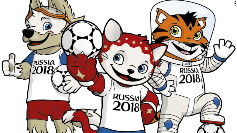 狼是猫还是虎?谁能当选俄罗斯世界杯吉祥物 -