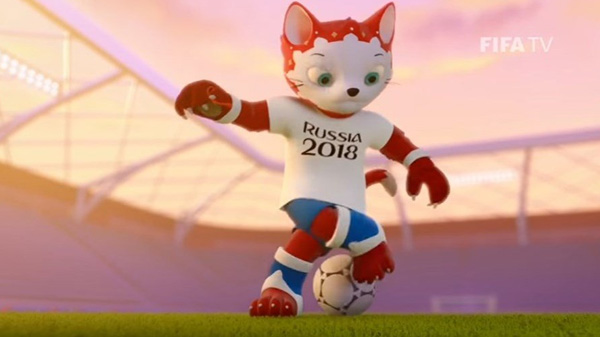 2018俄罗斯世界杯官方吉祥物揭晓,卡通狼高