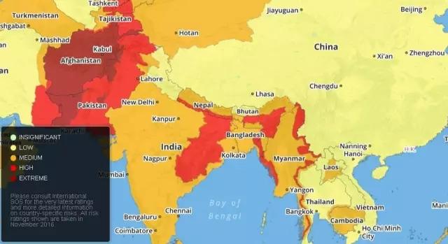 全球最危险旅游地图:缅甸多地上榜 - 国际 - 东