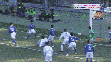 在第95届日本高中足球锦标赛上,没有人要求他