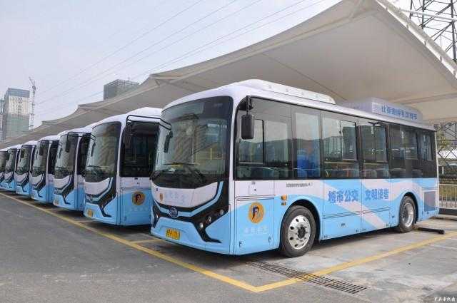 明起 奉化公交第二批比亚迪纯电动能源车上线