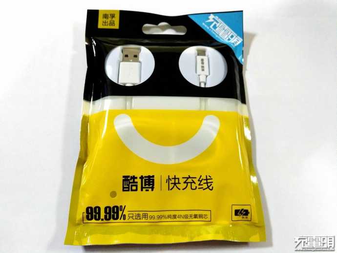 4N级无氧铜芯 南孚酷博Micro USB 数据线上手