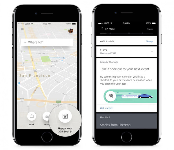 国际版 Uber 应用现已支持从系统日历中导入行