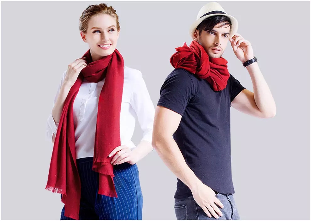 恒源祥围巾--一条红色围巾满足你的整个冬天 -