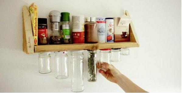 玻璃瓶罐,手工制作实用调料架、置物架图片教