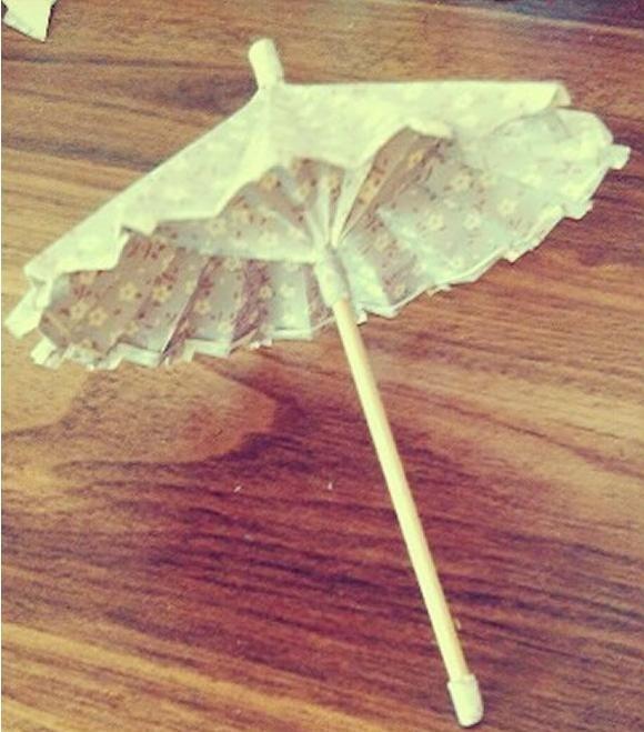 DIY油纸伞制作教程 迷你油纸伞的折叠图解 - 家