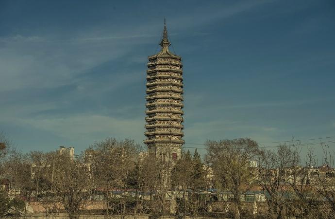 北京通州燃灯塔据说始建于北周,辽代重建… - 
