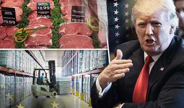 特朗普威胁对欧盟商品征收100%关税 美欧贸易