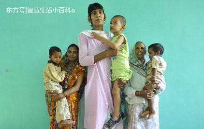 亚洲最高女子所生孩子,2岁半身高1.25米,5岁到
