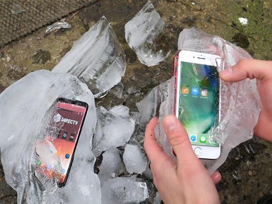 -35度低温下Galaxy S8和iPhone 7生存大挑战 -